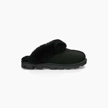 UGG Coquette Black Slippers for Women (HEWM41629)